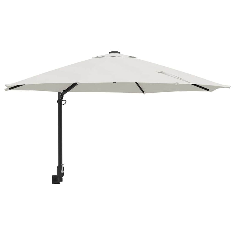 Afbeelding laden in galerijviewer, Vidaxl tuinparasol 248 x 248 x 148 cm polyester en staal zand
