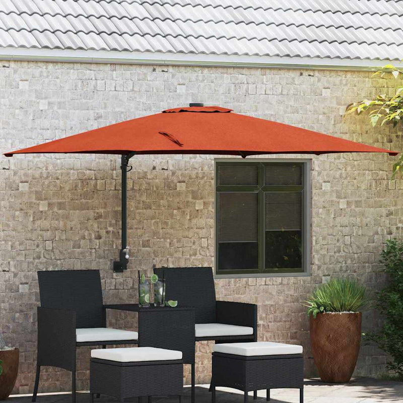 Afbeelding laden in galerijviewer, Vidaxl tuinparasol 248,5 x 247,5 x 160 cm polyester en staal
