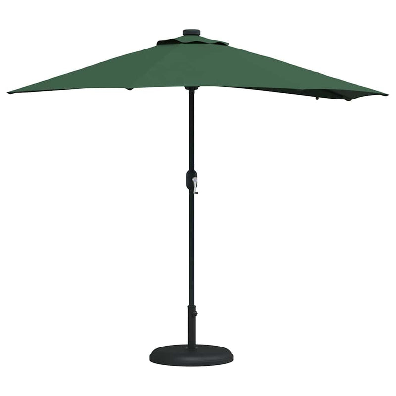 Afbeelding laden in galerijviewer, Vidaxl tuinparasol groen 294 x 150 x 223 cm polyester en staal

