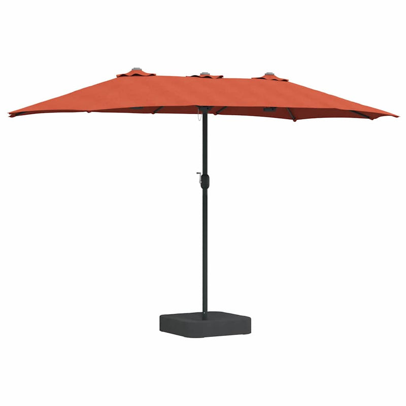 Afbeelding laden in galerijviewer, Vidaxl tuinparasol terracotta 385 x 209 x 244 cm polyester en staal

