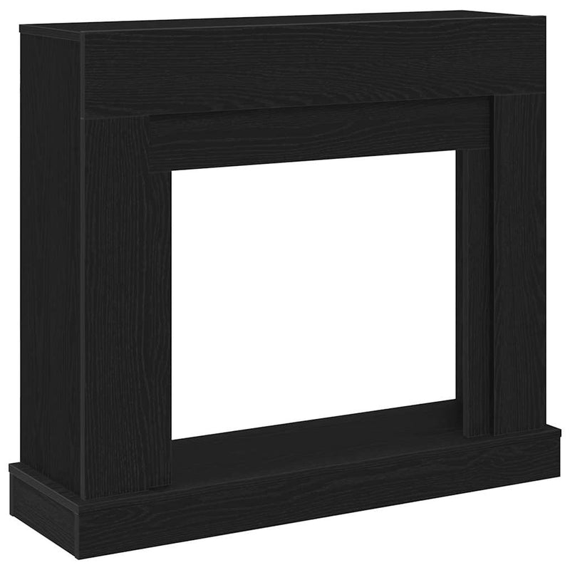 Afbeelding laden in galerijviewer, Vidaxl haardombouw 100x30x87,5 cm spaanplaat zwart eikenkleurig
