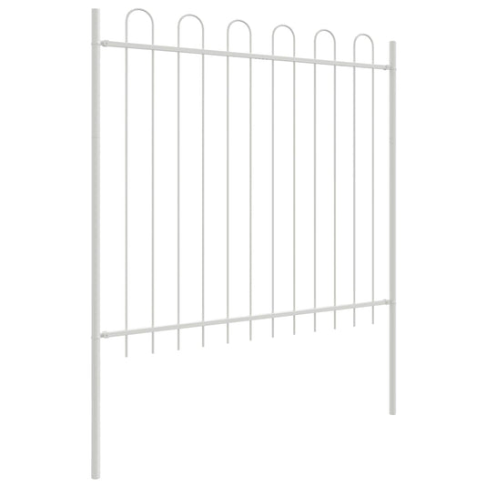 Vidaxl tuinhek 3 pcs wit 5,1 x 0,8 m poedercoating staal