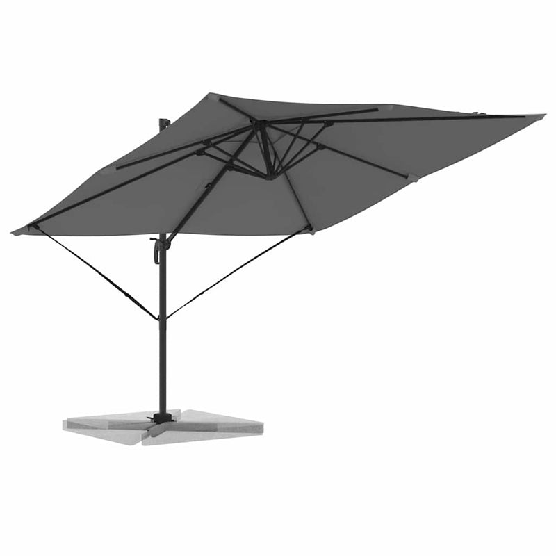 Afbeelding laden in galerijviewer, Vidaxl roma parasol antraciet 286 x 284 x 265 cm

