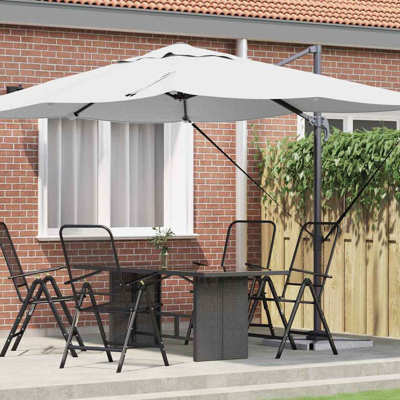 Afbeelding laden in galerijviewer, Vidaxl parasol 351 x 250 x 260 cm polyester en aluminium zand
