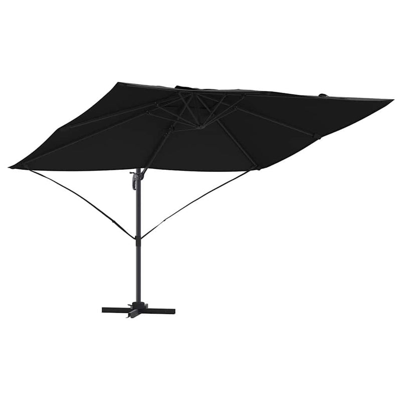 Afbeelding laden in galerijviewer, Vidaxl parasol 351 x 250 x 260 cm polyester en aluminium zwart
