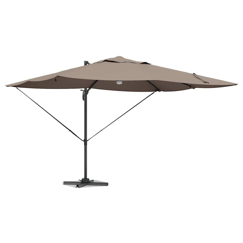 Afbeelding laden in galerijviewer, Vidaxl parasol 351 x 250 x 253 cm polyester en aluminium taupe

