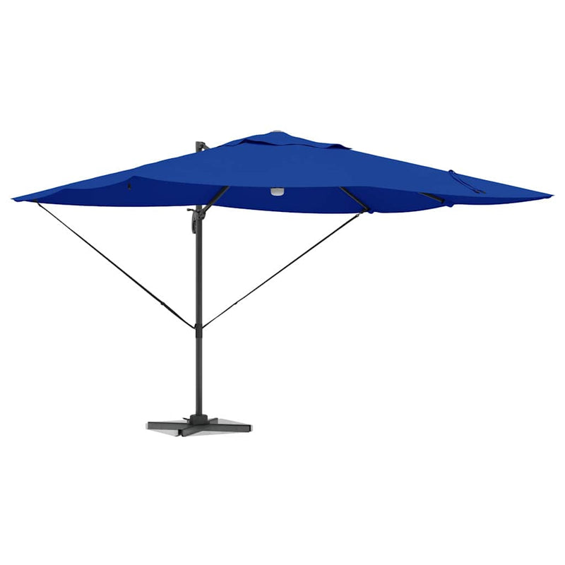 Afbeelding laden in galerijviewer, Vidaxl parasol 351 x 250 x 253 cm polyester en aluminium azuurblauw
