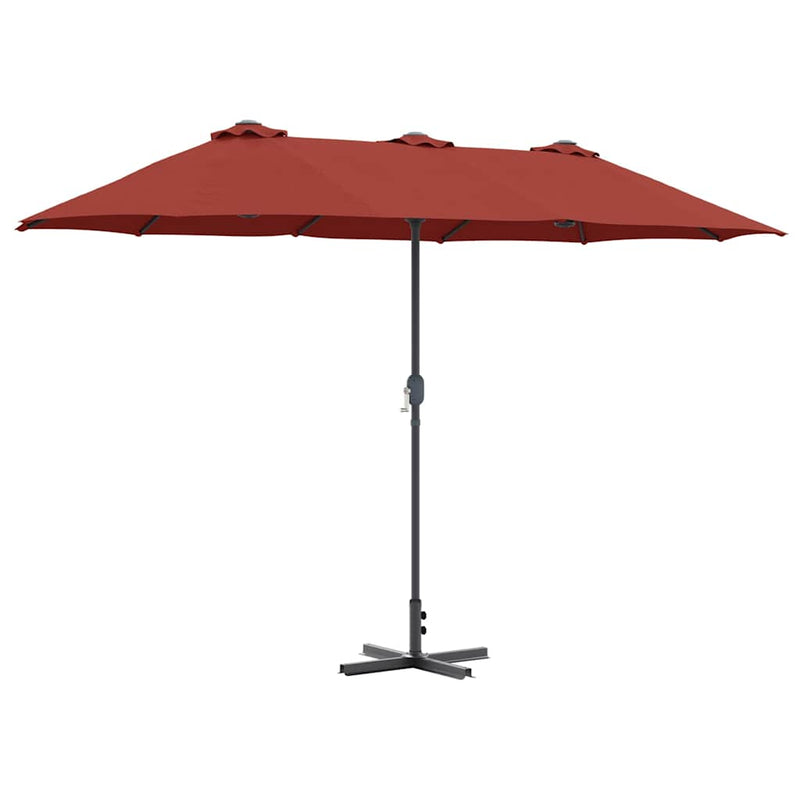 Afbeelding laden in galerijviewer, Vidaxl tuinparasol 370 x 197 x 239 cm polyester en aluminium
