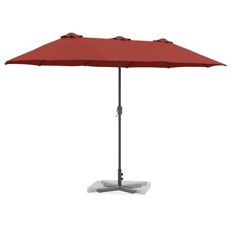 Afbeelding laden in galerijviewer, Vidaxl tuinparasol 370 x 197 x 239 cm polyester en aluminium
