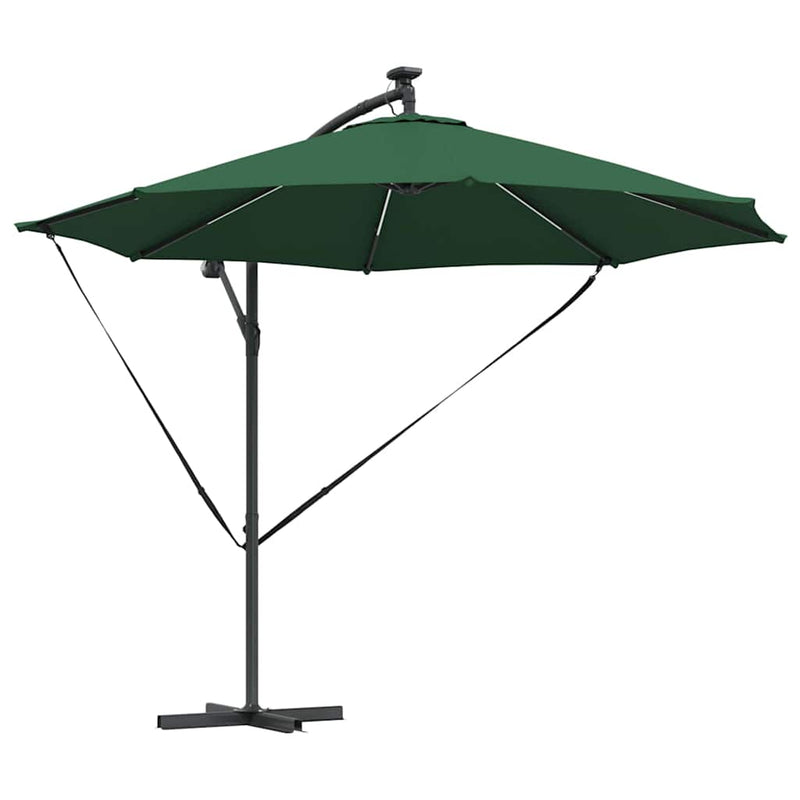 Afbeelding laden in galerijviewer, Vidaxl parasol 294 x 294 x 248 cm polyester en aluminium groen
