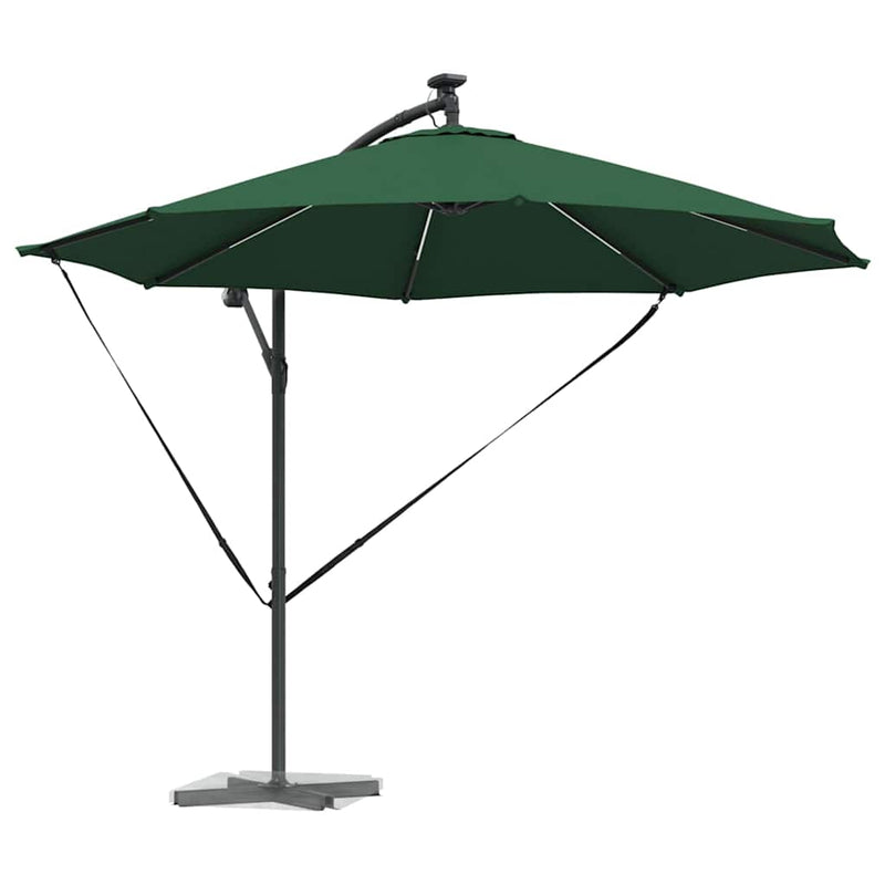 Afbeelding laden in galerijviewer, Vidaxl parasol 294 x 294 x 248 cm polyester en aluminium groen
