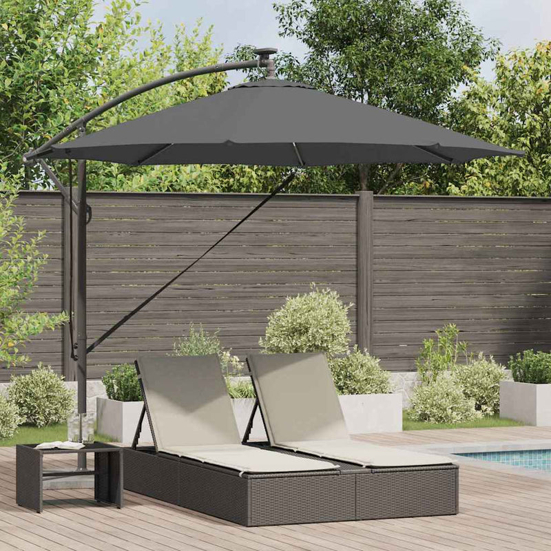 Afbeelding laden in galerijviewer, Vidaxl parasol 294 x 294 x 248 cm polyester en aluminium antraciet
