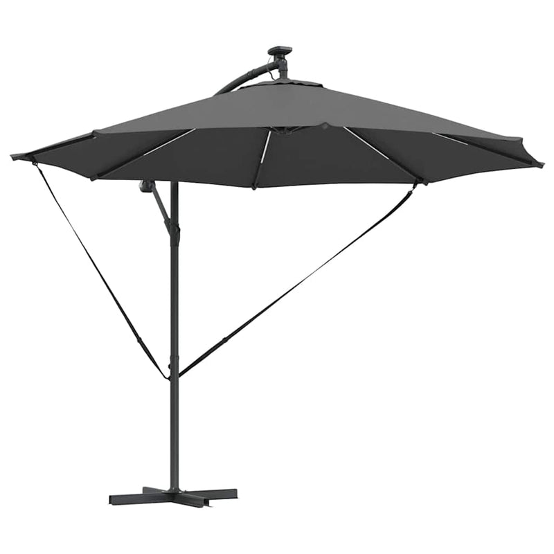 Afbeelding laden in galerijviewer, Vidaxl parasol 294 x 294 x 248 cm polyester en aluminium antraciet
