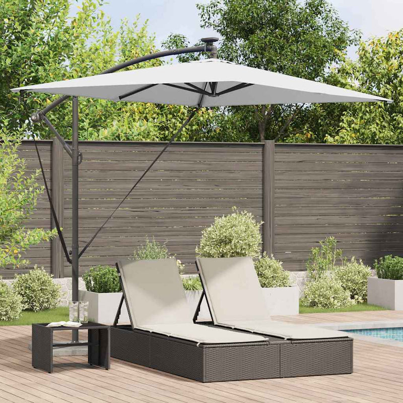 Afbeelding laden in galerijviewer, Vidaxl parasol 294 x 200 x 270 cm polyester en aluminium zand

