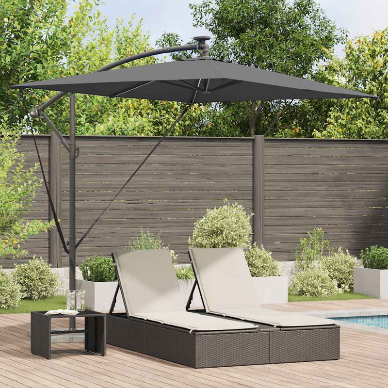 Afbeelding laden in galerijviewer, Vidaxl parasol 294 x 200 x 270 cm polyester en aluminium antraciet
