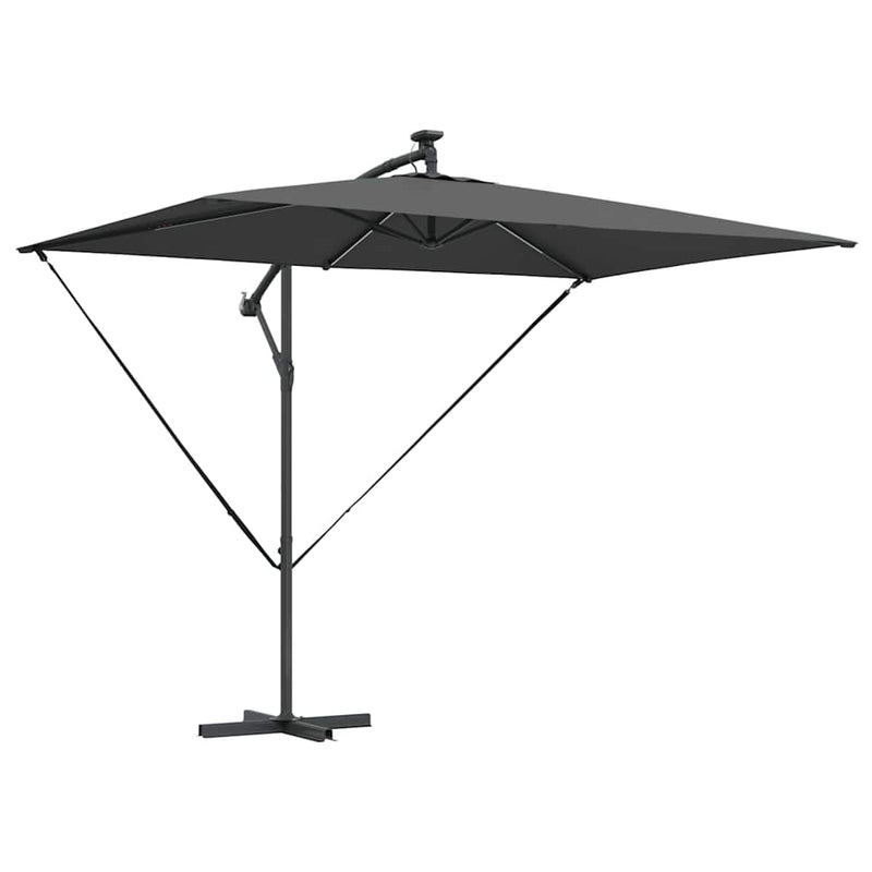 Afbeelding laden in galerijviewer, Vidaxl parasol 294 x 200 x 270 cm polyester en aluminium antraciet
