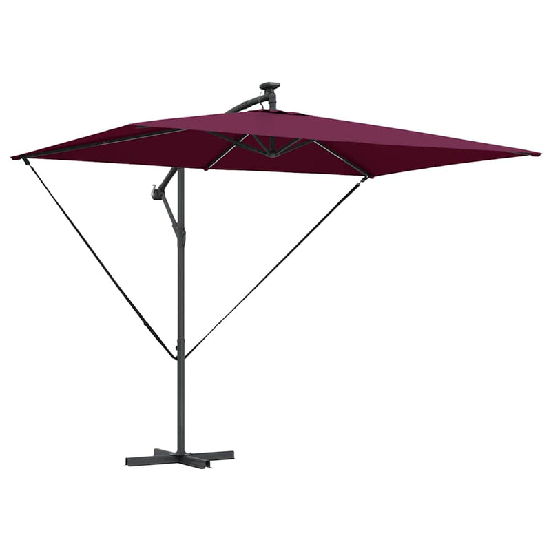 Afbeelding laden in galerijviewer, Vidaxl parasol 294 x 200 x 270 cm polyester en aluminium bordeaux rood
