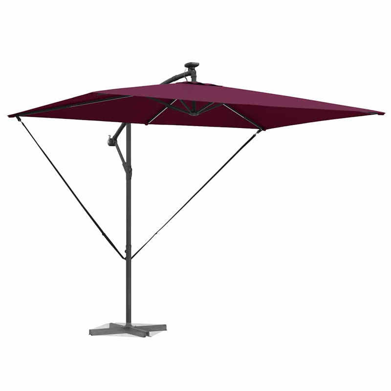 Afbeelding laden in galerijviewer, Vidaxl parasol 294 x 200 x 270 cm polyester en aluminium bordeaux rood
