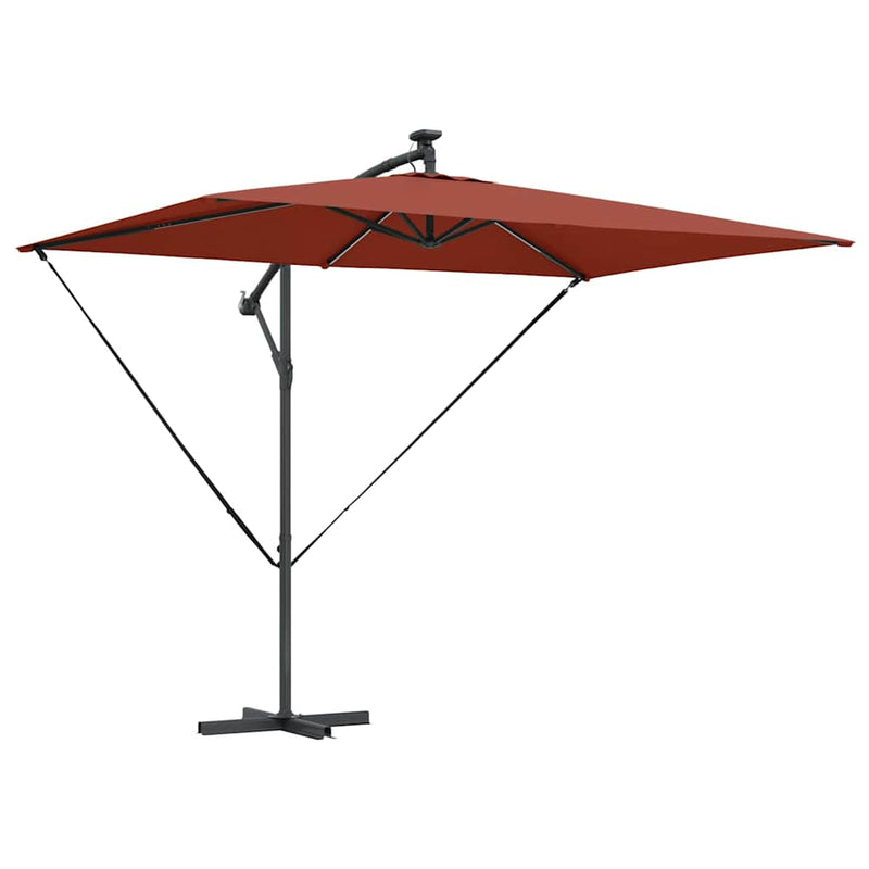 Afbeelding laden in galerijviewer, Vidaxl parasol terracotta 294 x 200 x 270 cm polyester en aluminium
