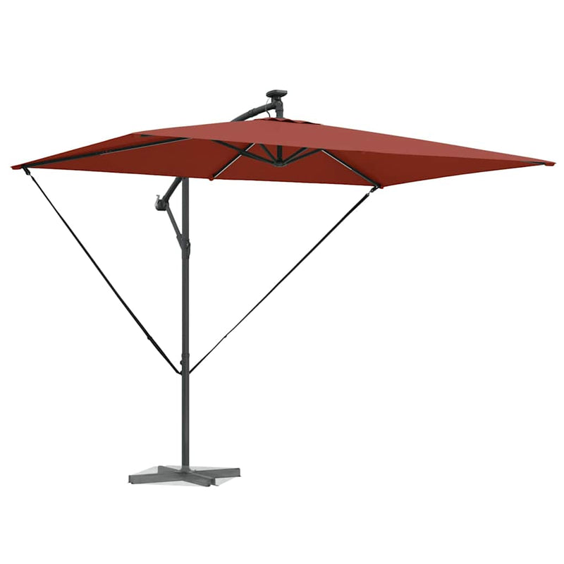 Afbeelding laden in galerijviewer, Vidaxl parasol terracotta 294 x 200 x 270 cm polyester en aluminium
