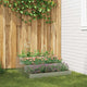 Vidaxl tuin bloempot zilver 90 x 90 x 35 cm gegalvaniseerd staal