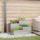 Vidaxl tuin bloempot zilver 100 x 100 x 60 cm gegalvaniseerd staal