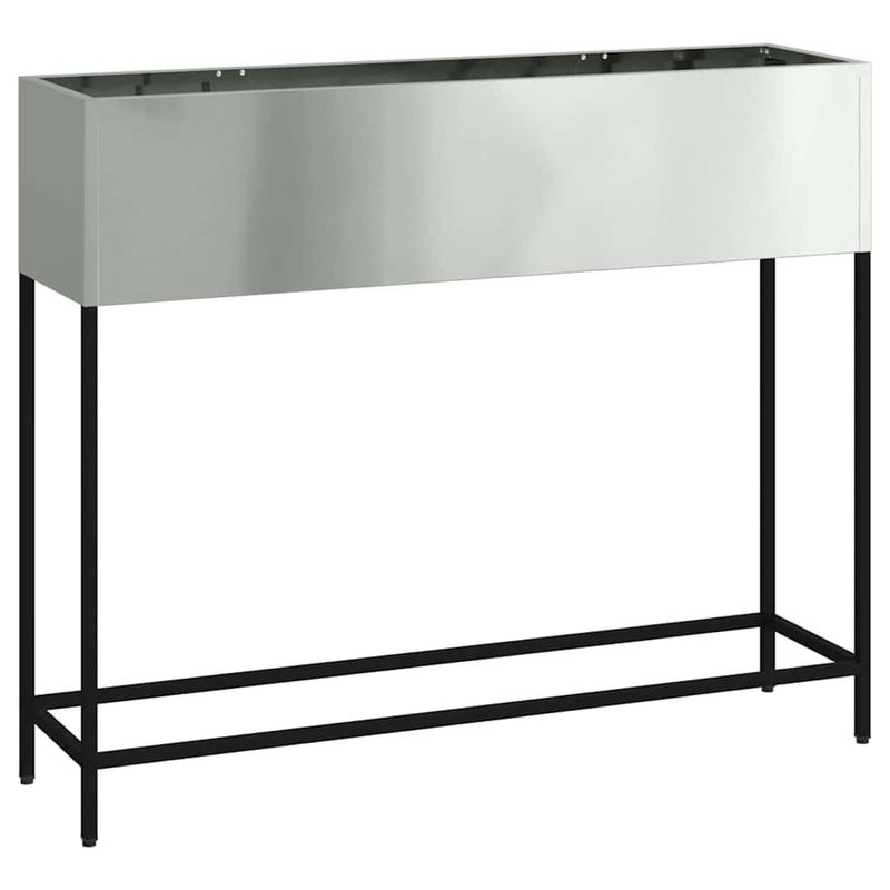 Afbeelding laden in galerijviewer, Vidaxl verhoogde tuin plantbak zilver 100 x 26 x 82 cm
