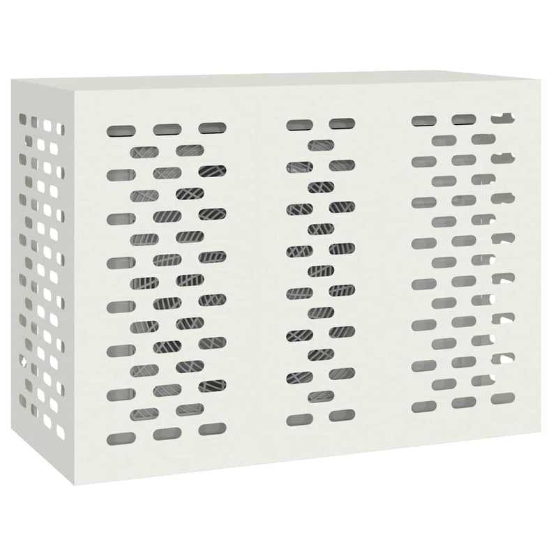 Afbeelding laden in galerijviewer, Vidaxl airconditioner hoes wit 110 x 50 x 80 cm staal
