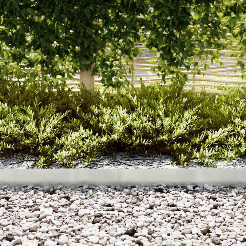 Afbeelding laden in galerijviewer, Vidaxl tuinrand 10 pcs zilver 100 x 0.05 x 20 cm roestvrij staal
