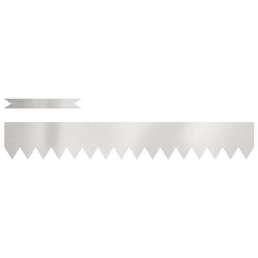 Vidaxl tuinrand 10 pcs zilver 100 x 0.05 x 20 cm roestvrij staal