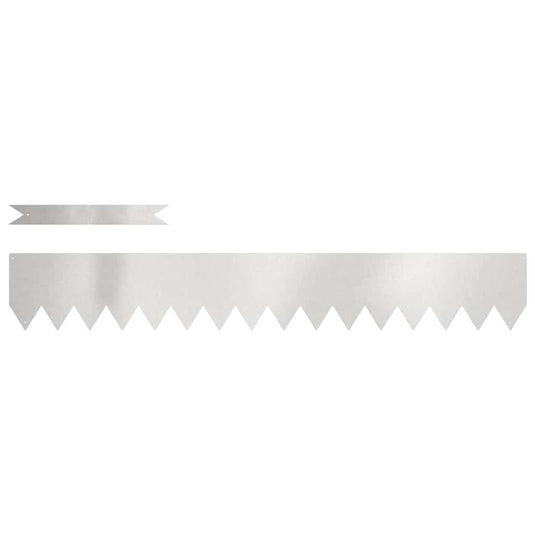 Vidaxl tuinrand 10 pcs zilver 100 x 0.05 x 20 cm roestvrij staal
