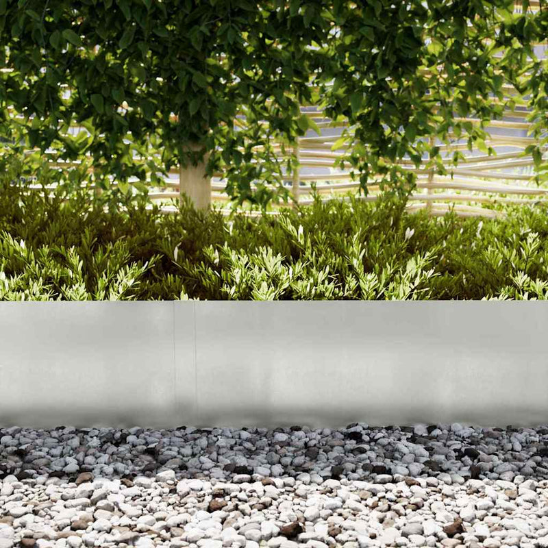 Afbeelding laden in galerijviewer, Vidaxl tuinrand 20 pcs zilver 100 x 0.05 x 20 cm roestvrij staal
