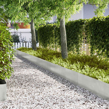 Vidaxl tuinrand 20 pcs zilver 100 x 0.05 x 20 cm roestvrij staal