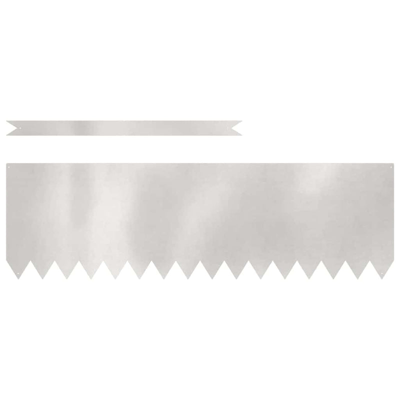 Afbeelding laden in galerijviewer, Vidaxl tuinrand 20 pcs zilver 100 x 0.05 x 20 cm roestvrij staal
