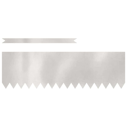 Vidaxl tuinrand 20 pcs zilver 100 x 0.05 x 20 cm roestvrij staal