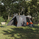 Vidaxl koepeltent met dak grijs en oranje 455 x 252 x 178 cm