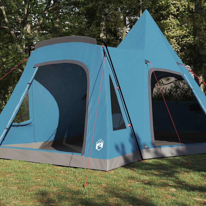 Afbeelding laden in galerijviewer, Vidaxl teepee tent 5-person 5-persoons blauw

