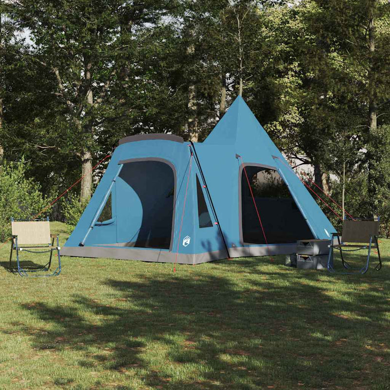 Afbeelding laden in galerijviewer, Vidaxl teepee tent 5-person 5-persoons blauw
