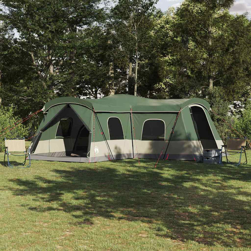 Afbeelding laden in galerijviewer, Vidaxl tent groen 680 x 510 x 210 cm 185t polyester met pu coating
