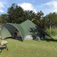 Vidaxl teepee tent met dak groen en grijs 600 x 600 x 347 cm