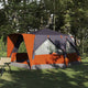 Vidaxl huisje tent met dak grijs en oranje 400 x 350 x 212 cm