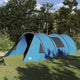 Vidaxl tunneltent met dak met opslag blauw en grijs 778 x 356 x 210 cm