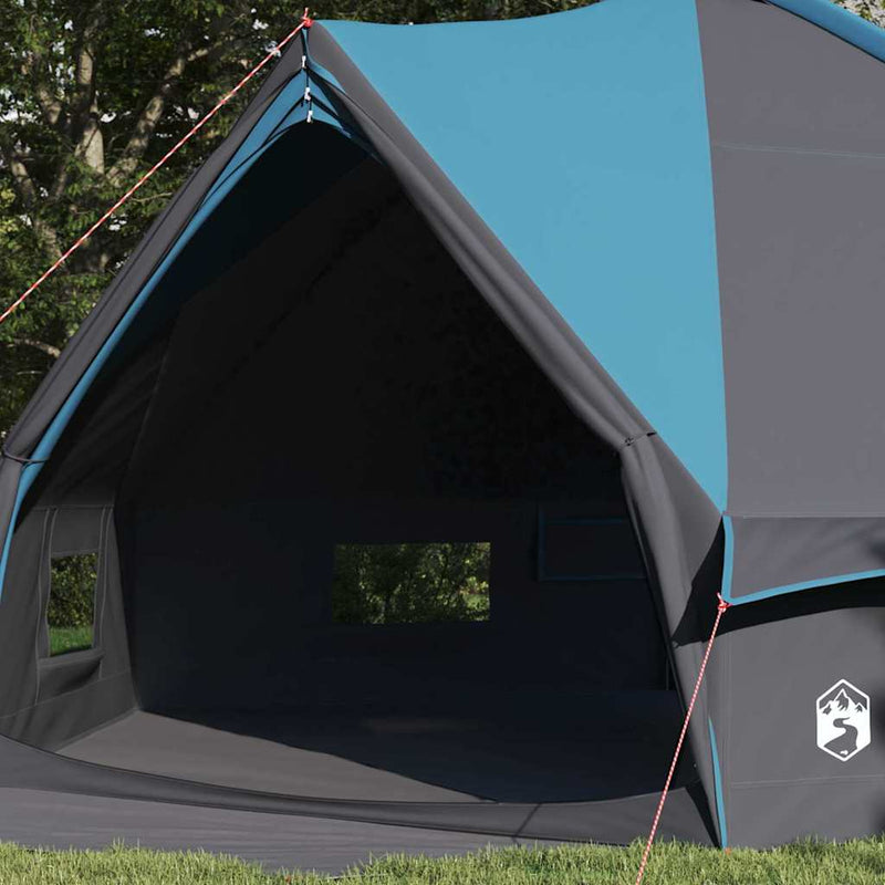 Afbeelding laden in galerijviewer, Vidaxl teepee tent met dak blauw en grijs 490 x 410 x 210 cm
