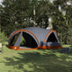 Vidaxl gezinstent met dak grijs en oranje 460 x 430 x 214 cm
