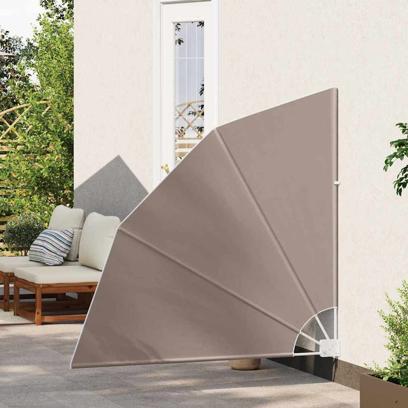 Afbeelding laden in galerijviewer, Vidaxl balkon privacy scherm taupe 140 x 140 cm polyester
