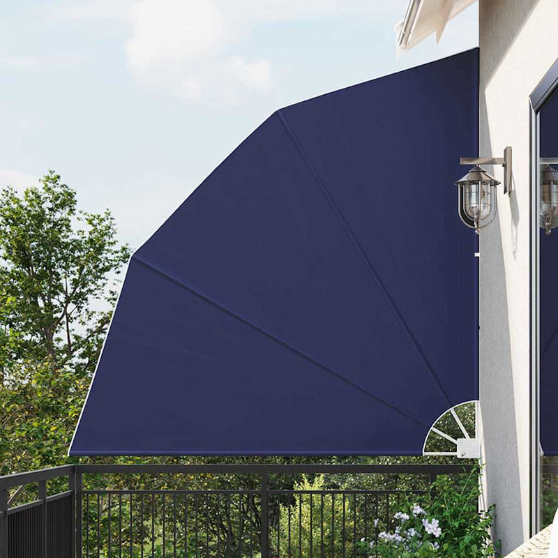 Afbeelding laden in galerijviewer, Vidaxl balkon privacy scherm marineblauw 210 x 210 cm polyester
