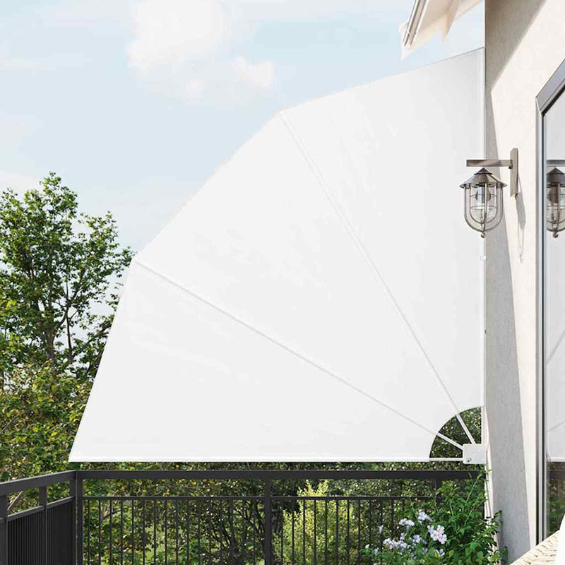 Afbeelding laden in galerijviewer, Vidaxl balkon privacy scherm wit 210 x 210 cm polyester
