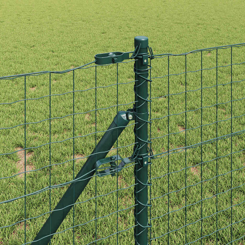Afbeelding laden in galerijviewer, Vidaxl afrasteringspaal 13 pcs groen staal
