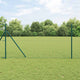 Vidaxl afrasteringspaal 7 pcs groen staal
