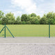 Vidaxl afrasteringspaal 13 pcs groen staal
